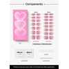 image:imageohora Semi Cured Gel Nail Strips N Washing Jean  Blue Solid Works with Any UVLED Lamps SalonQuality Long Lasting Easy to Apply amp Remove  Includes 2 Prep Pads Nail File amp Wooden StickN Cupid Glitz
