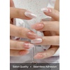 image:imageohora Semi Cured Gel Nail Strips N Washing Jean  Blue Solid Works with Any UVLED Lamps SalonQuality Long Lasting Easy to Apply amp Remove  Includes 2 Prep Pads Nail File amp Wooden StickN Sheer Tutu