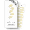 image:imageohora Semi Cured Gel Nail Strips N Butter Veil  Syrup Yellow Works with Any Lamps SalonQuality Long Lasting Easy to Apply amp Remove  Includes 2 Prep Pads Nail File amp Wooden Stick