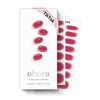 image:imageohora Semi Cured Gel Nail Strips N Classic Burgundy  Red Solid Works with Any UVLED Lamps SalonQuality Long Lasting Easy to Apply amp Remove  Includes 2 Prep Pads Nail File amp Wooden StickN Hibiscus Jelly