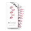 image:imageohora Semi Cured Gel Nail Strips N Cream Beige  Nude Solid Works with Any UVLED Lamps SalonQuality Long Lasting Easy to Apply amp Remove  Includes 2 Prep Pads Nail File amp Wooden StickN Mermaid Glow