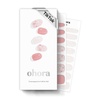 image:imageohora Semi Cured Gel Nail Strips N Rose Diamond  Pink Patterned Works with Any UVLED Lamps SalonQuality Long Lasting Easy to Apply amp Remove  Includes 2 Prep Pads Nail File amp Wooden Stick