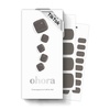 image:imageohora SemiCured Gel Pedi Strips 34pcsP Tint Black  Includes 16 Solid Color 14 Accent Wraps 2 Prep Pads Nail File amp Wooden Stick