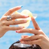 image:imageohora Gel Press On Nails NP Glazed Chrome  Medium Oval Chrome Beige  100 Real Gel No UV Lamp No Glue NonToxic  15 Sizes 30 Tips  14Day Waterproof Beginner FriendlyNP Mexican French