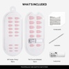 image:imageohora Gel Press On Nails NP Glazed Chrome  Medium Oval Chrome Beige  100 Real Gel No UV Lamp No Glue NonToxic  15 Sizes 30 Tips  14Day Waterproof Beginner FriendlyNP Blush Pink