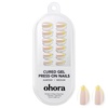 image:imageohora Gel Press On Nails NP Glazed Chrome  Medium Oval Chrome Beige  100 Real Gel No UV Lamp No Glue NonToxic  15 Sizes 30 Tips  14Day Waterproof Beginner FriendlyNP Lemon Chrome