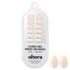 image:imageohora Gel Press On Nails NP Glazed Chrome  Medium Oval Chrome Beige  100 Real Gel No UV Lamp No Glue NonToxic  15 Sizes 30 Tips  14Day Waterproof Beginner FriendlyNP Daisy Sprinkle