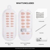 image:imageohora Gel Press On Nails NP Glazed Chrome  Medium Oval Chrome Beige  100 Real Gel No UV Lamp No Glue NonToxic  15 Sizes 30 Tips  14Day Waterproof Beginner FriendlyNP Blush Beige