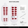 image:imageohora Gel Press On Nails NP Glazed Chrome  Medium Oval Chrome Beige  100 Real Gel No UV Lamp No Glue NonToxic  15 Sizes 30 Tips  14Day Waterproof Beginner FriendlyNP Classic Red
