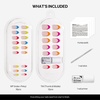 image:imageohora Gel Press On Nails NP Glazed Chrome  Medium Oval Chrome Beige  100 Real Gel No UV Lamp No Glue NonToxic  15 Sizes 30 Tips  14Day Waterproof Beginner FriendlyNP Mexican French