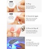 image:imageohora Semi Cured Gel Nail Strips N Bare Apricot  Nude Solid Works with Any UVLED Lamps SalonQuality Long Lasting Easy to Apply amp Remove  Includes 2 Prep Pads Nail File amp Wooden Stick