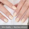 image:imageohora Semi Cured Gel Nail Strips N Butter Veil  Syrup Yellow Works with Any Lamps SalonQuality Long Lasting Easy to Apply amp Remove  Includes 2 Prep Pads Nail File amp Wooden Stick