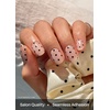 image:imageohora Semi Cured Gel Nail Strips N Classic Burgundy  Red Solid Works with Any UVLED Lamps SalonQuality Long Lasting Easy to Apply amp Remove  Includes 2 Prep Pads Nail File amp Wooden StickN Polka Noir