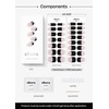 image:imageohora Semi Cured Gel Nail Strips N Classic Burgundy  Red Solid Works with Any UVLED Lamps SalonQuality Long Lasting Easy to Apply amp Remove  Includes 2 Prep Pads Nail File amp Wooden StickN Chic French