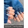 image:imageohora Semi Cured Gel Nail Strips N Cream Base  Nude Solid Works with Any UVLED Lamps SalonQuality Long Lasting Easy to Apply amp Remove  Includes 2 Prep Pads Nail File amp Wooden StickN Stay Wild