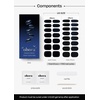 image:imageohora Semi Cured Gel Nail Strips N Cream Beige  Nude Solid Works with Any UVLED Lamps SalonQuality Long Lasting Easy to Apply amp Remove  Includes 2 Prep Pads Nail File amp Wooden StickN Navy Chrome