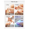 image:imageohora Semi Cured Gel Nail Strips N Cream Beige  Nude Solid Works with Any UVLED Lamps SalonQuality Long Lasting Easy to Apply amp Remove  Includes 2 Prep Pads Nail File amp Wooden StickN Mermaid Glow