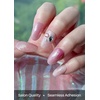 image:imageohora Semi Cured Gel Nail Strips N Cream Beige  Nude Solid Works with Any UVLED Lamps SalonQuality Long Lasting Easy to Apply amp Remove  Includes 2 Prep Pads Nail File amp Wooden StickN Mermaid Glow