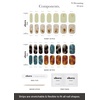 image:imageohora Semi Cured Gel Nail Strips N Dreaming  Dark Patterned Works with Any UVLED Lamps SalonQuality Long Lasting Easy to Apply amp Remove  Includes 2 Prep Pads Nail File amp Wooden Stick