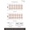 image:imageohora Semi Cured Gel Nail Strips N Mild latte  Nude Ombre Works with Any UVLED Lamps SalonQuality Long Lasting Easy to Apply amp Remove  Includes 2 Prep Pads Nail File amp Wooden Stick