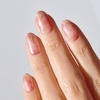 image:imageohora Semi Cured Gel Nail Strips N Misty Blossom  Marble Pink Works with Any Lamps SalonQuality Long Lasting Easy to Apply amp Remove  Includes 2 Prep Pads Nail File amp Wooden Stick
