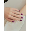 image:imageohora Semi Cured Gel Nail Strips N Red Light  Red Solid Works with Any UVLED Lamps SalonQuality Long Lasting Easy to Apply amp Remove  Includes 2 Prep Pads Nail File amp Wooden StickN Tint Purple