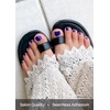 image:imageohora Semi Cured Gel Pedi Strips P Berry ChouChou  Works with Any Nail Lamps SalonQuality Long Lasting Easy to Apply amp Remove  Includes 2 Prep Pads Nail File amp Wooden StickP Cobalt Blue