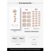 image:imageohora SemiCured Gel Pedi Strips 34pcsP Maple  Includes 16 Solid Color 14 Accent Wraps 2 Prep Pads Nail File amp Wooden StickP Diamant