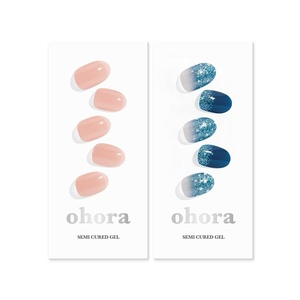 image:imageohora Semi Cured Gel Nail Set of 2 N Bare Apricot amp N Waterbomb  Professional SalonQuality Nail Care
