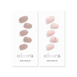 image:imageohora Semi Cured Gel Nail Set of 2 N Cream Beige amp N Basic Nails no11  Professional SalonQuality Nail Care