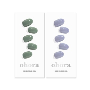 image:imageohora Semi Cured Gel Nail Set of 2 N Cream Leaf amp N Cream Cloud  Professional SalonQuality Nail Care