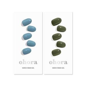 image:imageohora Semi Cured Gel Nail Set of 2 N Washing Jean amp N Cream Moss  Professional SalonQuality Nail Care