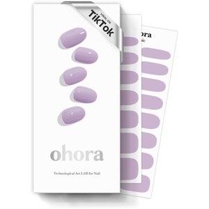 image:imageohora Semi Cured Gel Nail Strips N Blueberry Jam  Purple Solid Works with Any UVLED Lamps SalonQuality Long Lasting Easy to Apply amp Remove  Includes 2 Prep Pads Nail File amp Wooden Stick