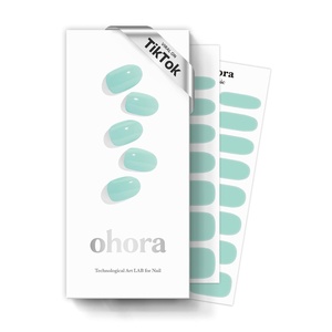 image:imageohora Semi Cured Gel Nail Strips N Cream Base  Nude Solid Works with Any UVLED Lamps SalonQuality Long Lasting Easy to Apply amp Remove  Includes 2 Prep Pads Nail File amp Wooden StickN Cream Window