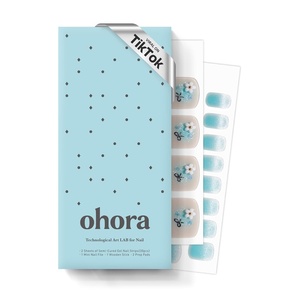 image:imageohora SemiCured Gel Pedi Strips 34pcsP Maple  Includes 16 Solid Color 14 Accent Wraps 2 Prep Pads Nail File amp Wooden StickP Tanning Bear