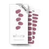 image:imageohora Semi Cured Gel Nail Strips N Bare Plum  Works with Any Lamps SalonQuality Long Lasting Easy to Apply amp Remove  Includes 2 Prep Pads Nail File amp Wooden Stick