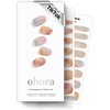 image:imageohora Semi Cured Gel Nail Strips N Blooming Haze  Marble Rainbow Works with Any Lamps SalonQuality Long Lasting Easy to Apply amp Remove  Includes 2 Prep Pads Nail File amp Wooden Stick