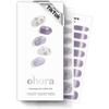 image:imageohora Semi Cured Gel Nail Strips N Dreamy Rose  Magnet Marble Purple Works with Any Lamps SalonQuality Long Lasting Easy to Apply amp Remove  Includes 2 Prep Pads Nail File amp Wooden Stick