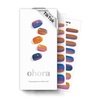 image:imageohora Semi Cured Gel Nail Strips N Gradient  Blue Ombre Works with Any UVLED Lamps SalonQuality Long Lasting Easy to Apply amp Remove  Includes 2 Prep Pads Nail File amp Wooden Stick