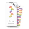 image:imageohora Semi Cured Gel Nail Strips N Mulberry  Red Ombre Works with Any UVLED Lamps SalonQuality Long Lasting Easy to Apply amp Remove  Includes 2 Prep Pads Nail File amp Wooden StickN Pastel