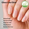 image:imageohora 2in1 Sheer Nail Polish amp StrengthenerWatermelon  Tinted Nail Concealer  Nail Hardener for Weak Damaged Nails  Nail Care Polish with Glossy Finish  GlazedSyrup Formula 15 mLChampagne
