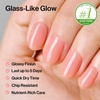 image:imageohora 2in1 Sheer Nail Polish amp StrengthenerWatermelon  Tinted Nail Concealer  Nail Hardener for Weak Damaged Nails  Nail Care Polish with Glossy Finish  GlazedSyrup Formula 15 mLGuava
