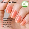 image:imageohora 2in1 Sheer Nail Polish amp StrengthenerWatermelon  Tinted Nail Concealer  Nail Hardener for Weak Damaged Nails  Nail Care Polish with Glossy Finish  GlazedSyrup Formula 15 mLGrapefruit
