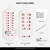 image:imageohora Nail Strengthener amp Press On Duo  Repair Strengthen amp Style  Includes Natural Glow Milk Syrup Nail Strengthener Earl Grey 15mL amp Gel Press On Nails Cherry Pop for Healthy SalonQuality N