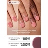 image:imageohora Nail Strengthener amp Press On Duo  Repair Strengthen amp Style  Includes Natural Glow Milk Syrup Nail Strengthener Taro 15mL amp Gel Press On Nails Cherry Pop for Healthy SalonQuality Nails