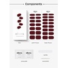 image:imageohora Semi Cured Gel Nail Set of 2 N Cream Indigo amp N Classic Burgundy  Professional SalonQuality Nail Care