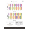 image:imageohora Semi Cured Gel Nail Set of 2 N Cream Indigo amp N Pastel  Professional SalonQuality Nail Care