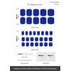 image:imageohora Semi Cured Gel Nail Set of 2 P Cobalt Blue amp N Cream Indigo  Professional SalonQuality Nail Care