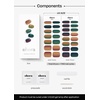 image:imageohora Semi Cured Gel Nail Strips N Autumn Ombre  GreenBrown Works with Any UVLED Lamps SalonQuality Long Lasting Easy to Apply amp Remove  Includes 2 Prep Pads Nail File amp Wooden Stick
