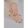 image:imageohora Semi Cured Gel Nail Strips N Autumn Ombre  GreenBrown Works with Any UVLED Lamps SalonQuality Long Lasting Easy to Apply amp Remove  Includes 2 Prep Pads Nail File amp Wooden Stick